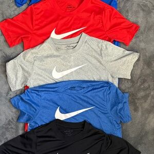 Set of 5 Nike Youth Dri-Fit Shirts